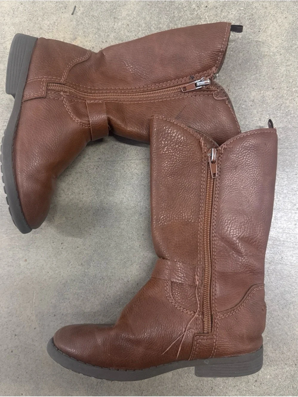 OshKosh B'gosh Brown Pull-On Kids Riding Boots